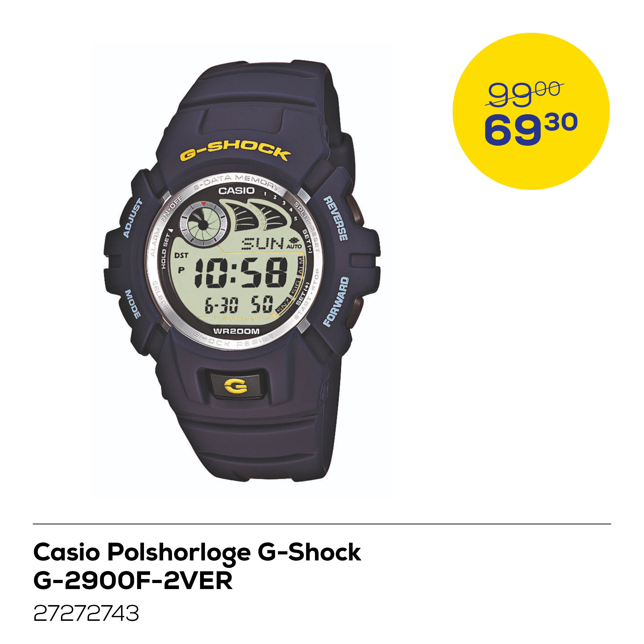 Casio Polshorloge G-Shock G-2900F-2VER